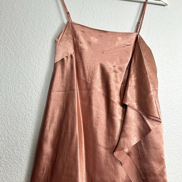 Banana Republic Heritage Collection Side Ruffle Slip Dress Womens Size XS NWT - Picture 5 of 11